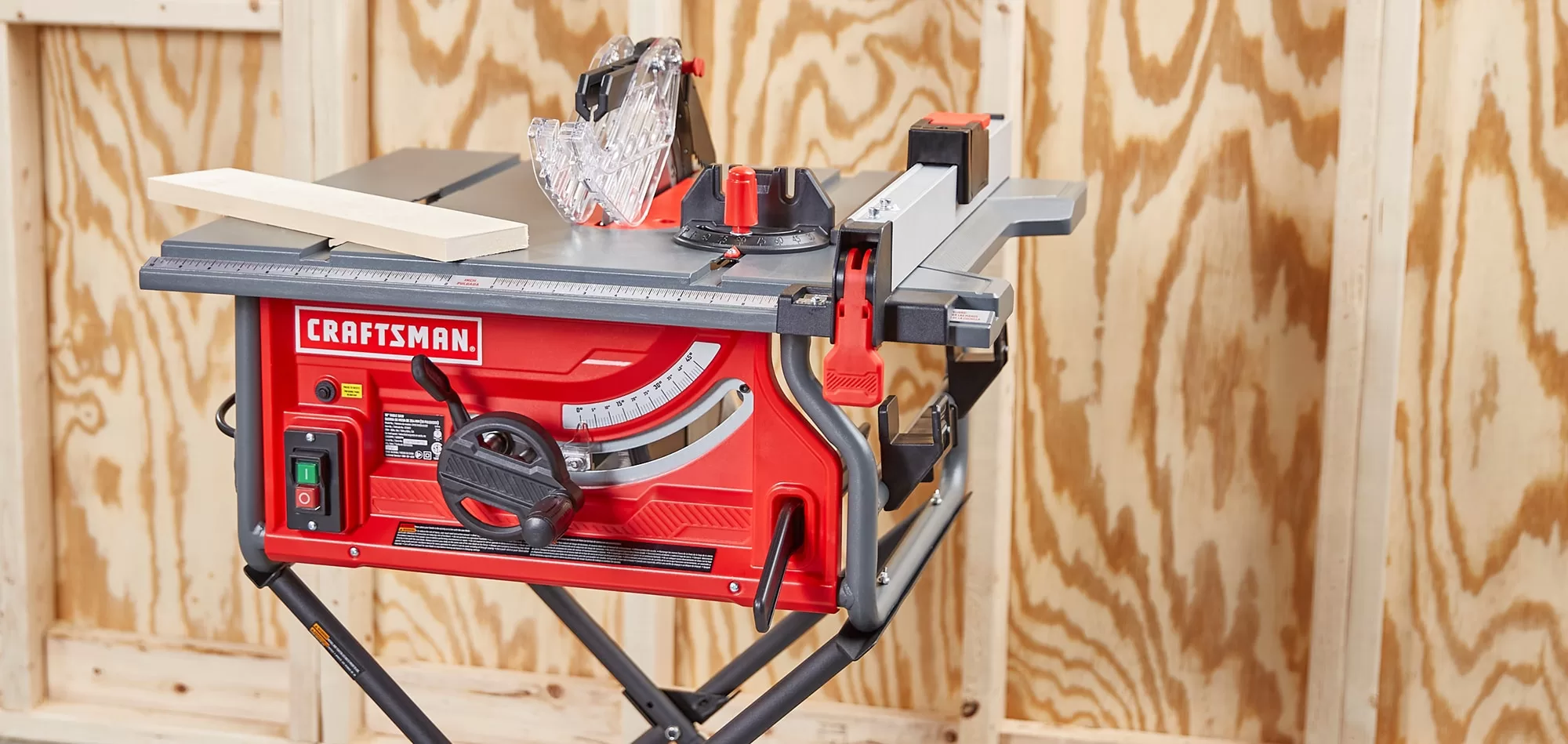 CRAFTSMAN 10-in Carbide-tipped Blade 15-Amp Portable Jobsite Table Saw with Folding Stand - Image 6