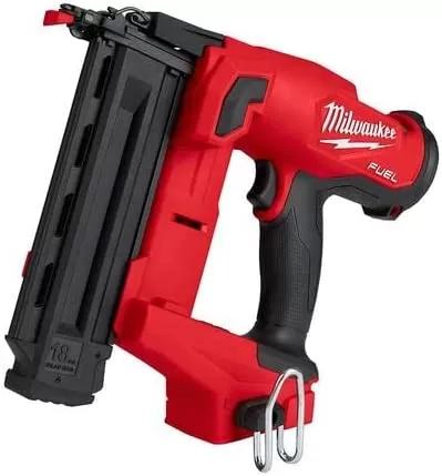 Milwaukee 1004439791 M18 FUEL GEN II 18-Volt 18-Gauge Lithium-Ion Brushless Cordless Brad Nailer Kit with One 2.0 Ah Battery, Charger and Bag