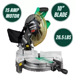 Alternative view of Metabo HPT Miter Saw C10FCH2SM 10-in 15 Amps-Amp Single Bevel Compound Corded