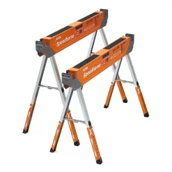 BORA 2-Pack 3-in W x 36-in H Adjustable Steel Saw Horse (1500-lb Capacity)