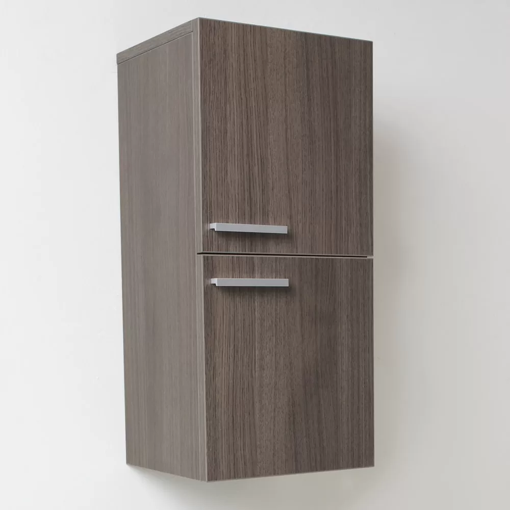 Fresca Senza 12.65-in W x 27.5-in H x 12-in D Gray Soft Close Bathroom Wall Cabinet - Image 4