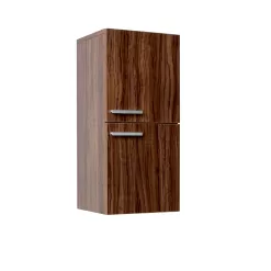 Fresca Senza 12.65-in W x 27.5-in H x 12-in D Walnut Soft Close Bathroom Wall Cabinet