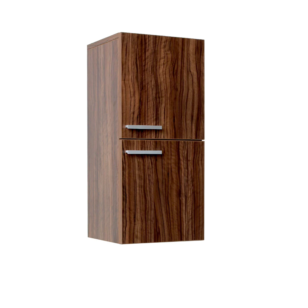 Fresca Senza 12.65-in W x 27.5-in H x 12-in D Walnut Soft Close Bathroom Wall Cabinet
