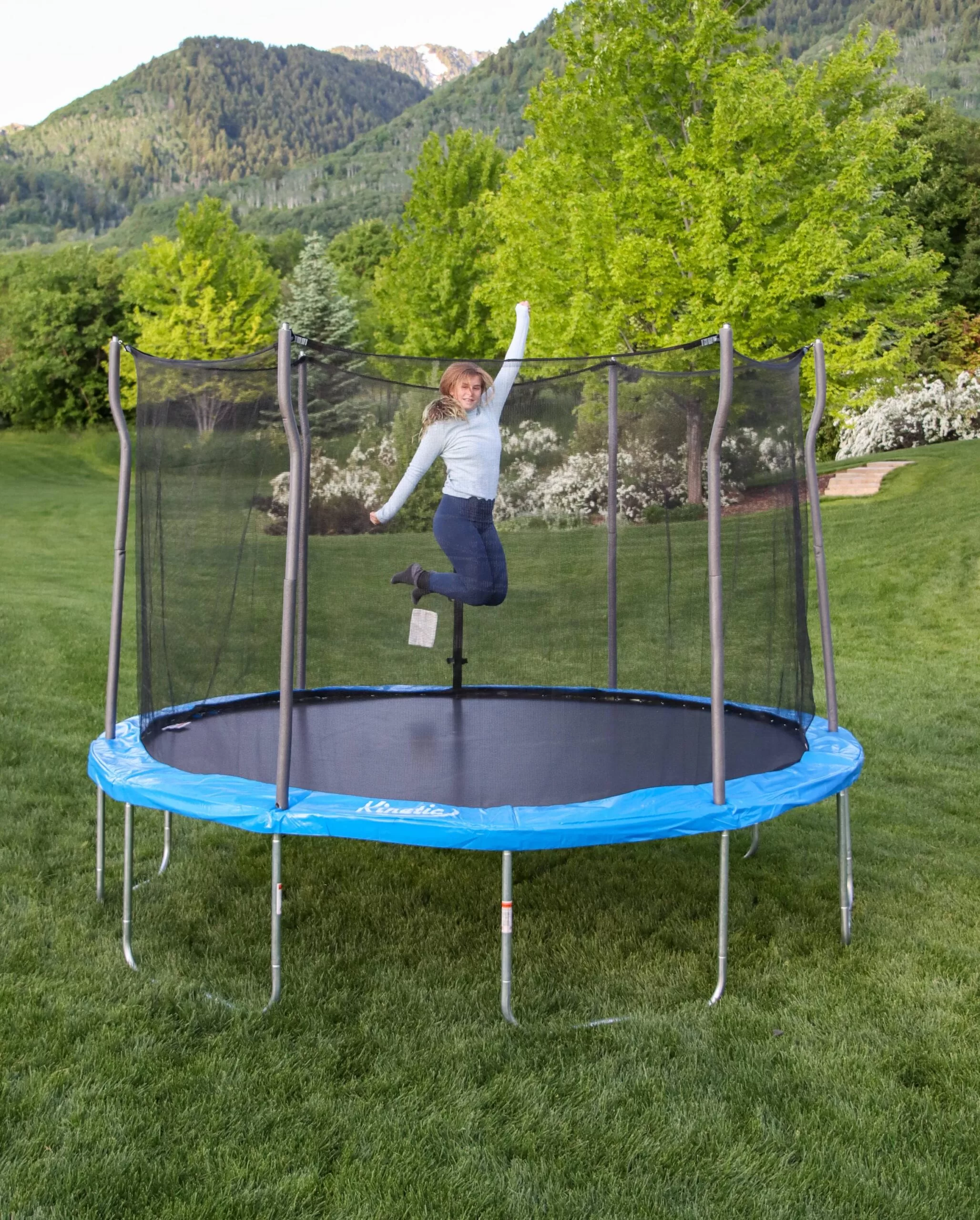 Propel Trampolines 12 foot trampoline 12-ft Round Backyard in Blue - Image 4