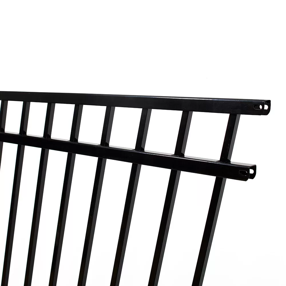 Fortress Building Products Versai 5-ft H x 8-ft W Gloss Black Steel Privacy Fence Panel - Image 4