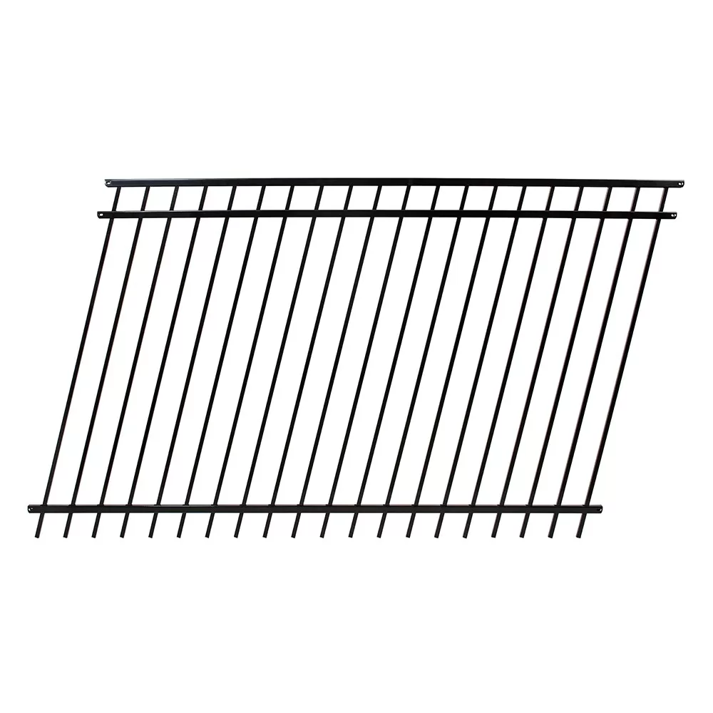 Fortress Building Products Versai 5-ft H x 8-ft W Gloss Black Steel Privacy Fence Panel - Image 3