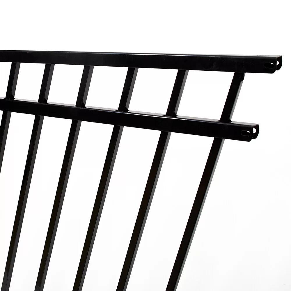 Fortress Building Products Versai 4-ft H x 8-ft W Gloss Black Steel Privacy Fence Panel - Image 3