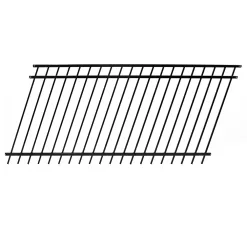 Alternative view of Fortress Building Products Versai 4-ft H x 8-ft W Gloss Black Steel Privacy Fence Panel