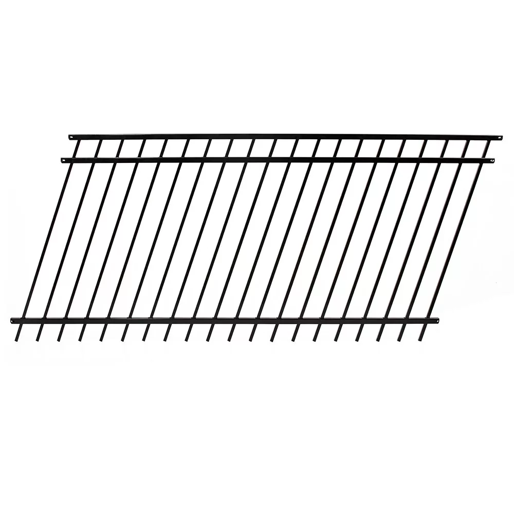 Fortress Building Products Versai 4-ft H x 8-ft W Gloss Black Steel Privacy Fence Panel - Image 2