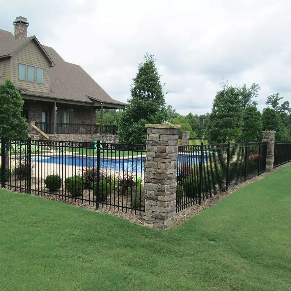 Fortress Building Products Versai 4-ft H x 8-ft W Gloss Black Steel Privacy Fence Panel - Image 6