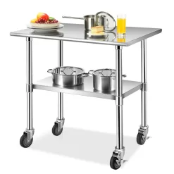 Alternative view of CASAINC 24-in W x 35-in H Sliver Steel Work Bench