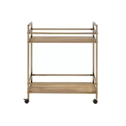Alternative view of ACME FURNITURE Metal Base with Mdf Metal Top Kitchen Cart (14-in x 28-in x 32-in)