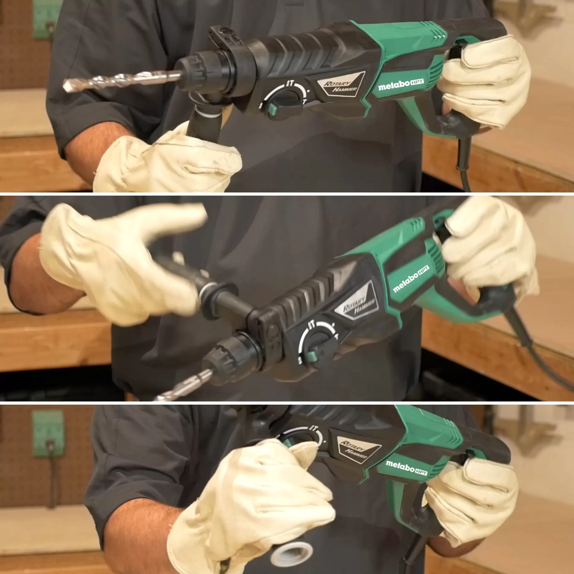 Metabo HPT Sds-plus Variable Speed Corded Rotary Hammer Drill (Tool Only) - Image 7