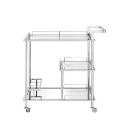 Alternative view of ACME FURNITURE Metal Base with Glass Top Rolling Kitchen Cart (16-in x 31-in x 34-in)