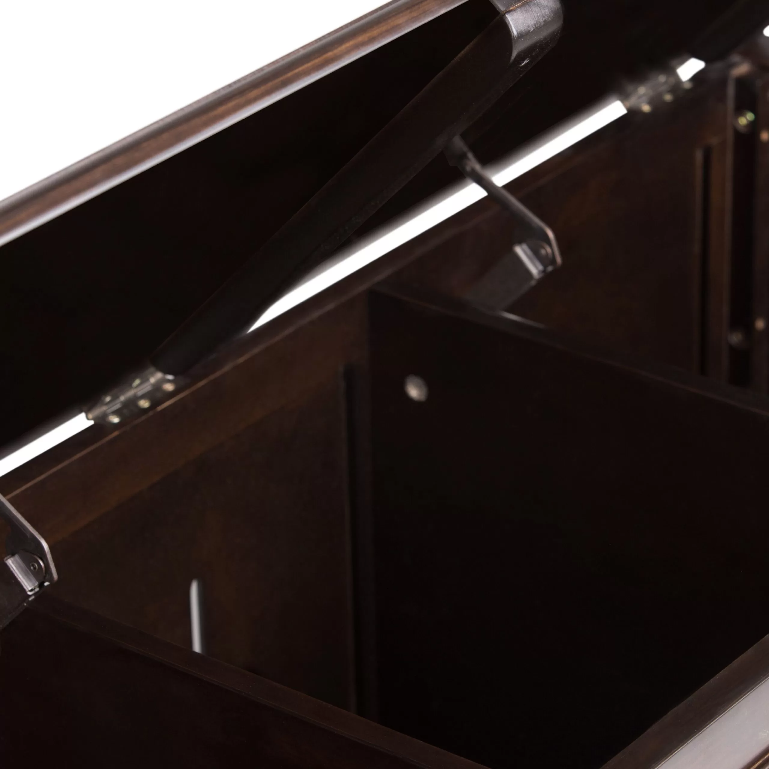 Brooklyn + Max Somerset Solid Wood 51 inch Wide Traditional Storage Bench Trunk in Dark Chestnut Brown