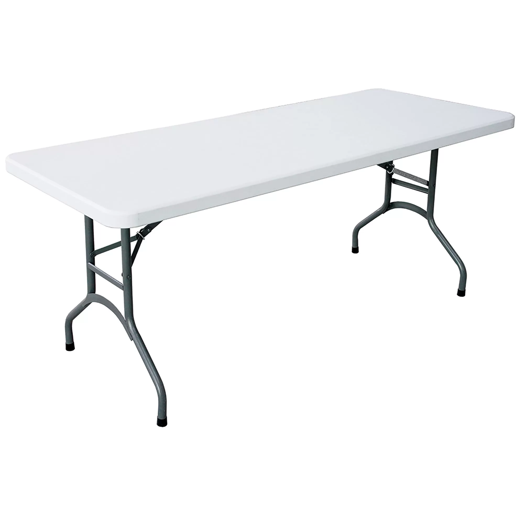 Plastic Development 706 Heavy Duty 6 Foot Straight Banquet Folding Table, White