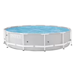 Intex 12' x 30" Steel Frame Above Ground Pool & 1000 GPH Above Ground Pool Pump