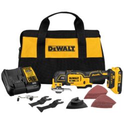 DEWALT XR 8-Piece Brushless 20-volt Max 3-speed Oscillating Multi-Tool Kit with Soft Case (1-Battery Included)