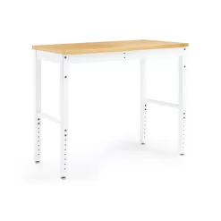 Alternative view of NewAge Products 48-in W x 43-in H White Bamboo Adjustable Height