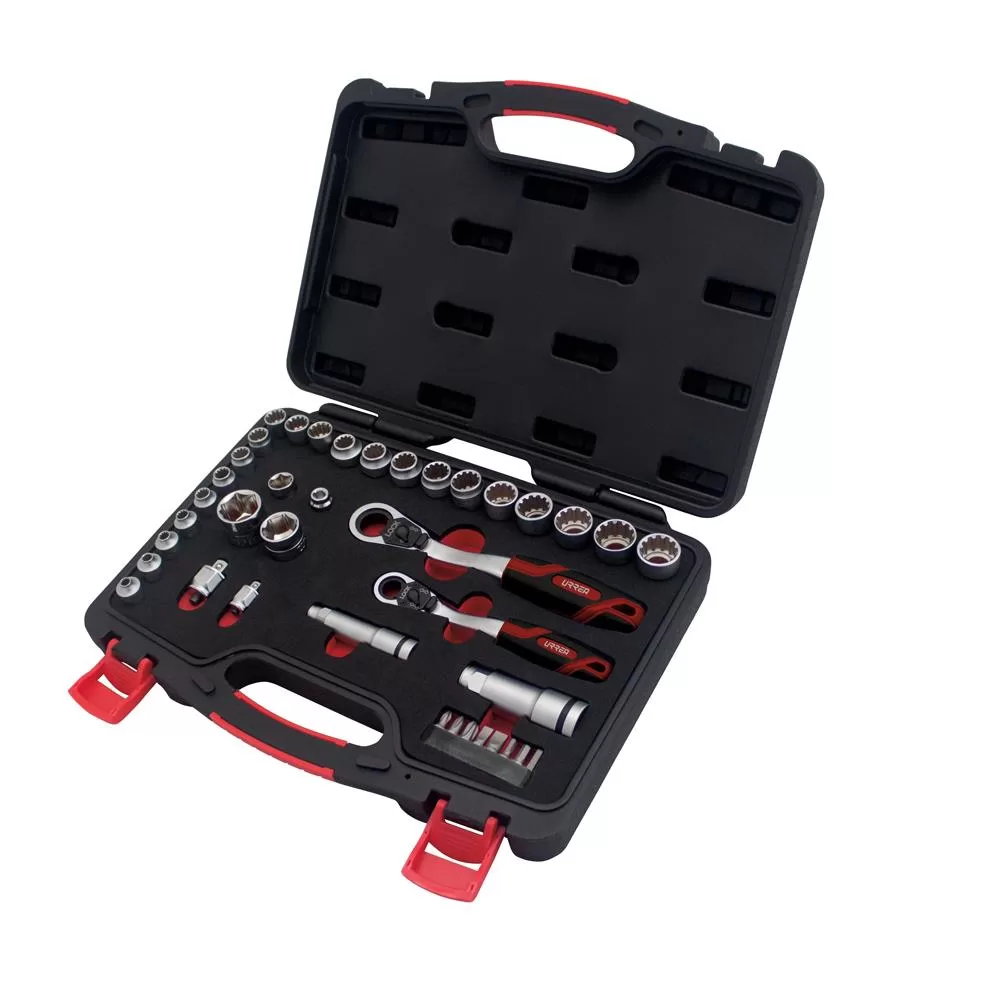 URREA Go-Through Drive Socket Set 1/4, 3/8, 1/2"