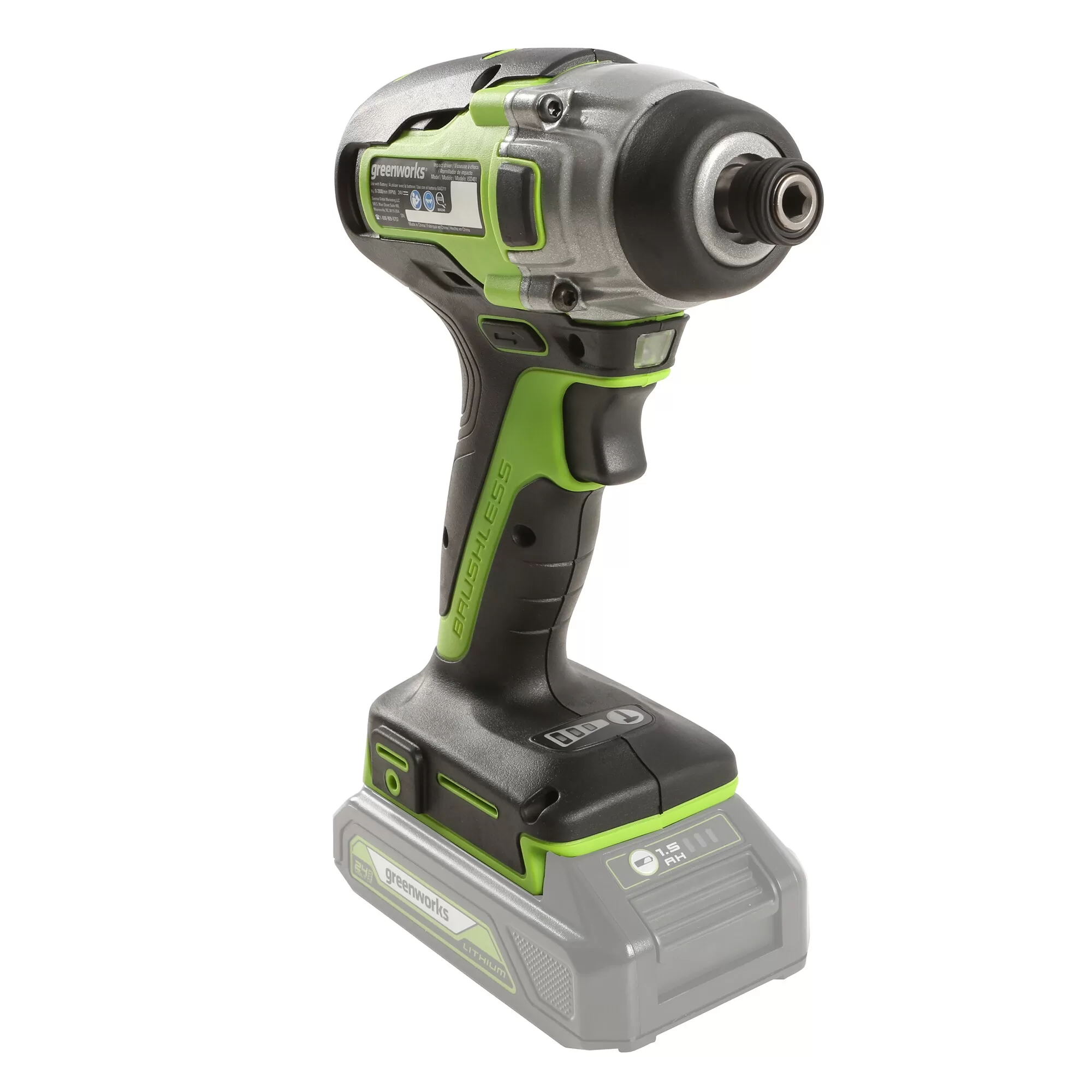 Greenworks 24-volt 1/4-in Variable Speed Brushless Cordless Impact Driver - Image 2