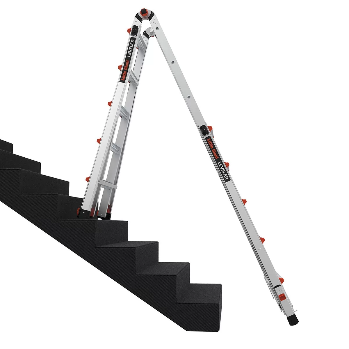 Little Giant Ladders Leveler M22 with Leg Levelers Aluminum 22-ft Reach Type 1AA- 375 lbs. Capacity Telescoping Multi-Position Ladder - Image 12
