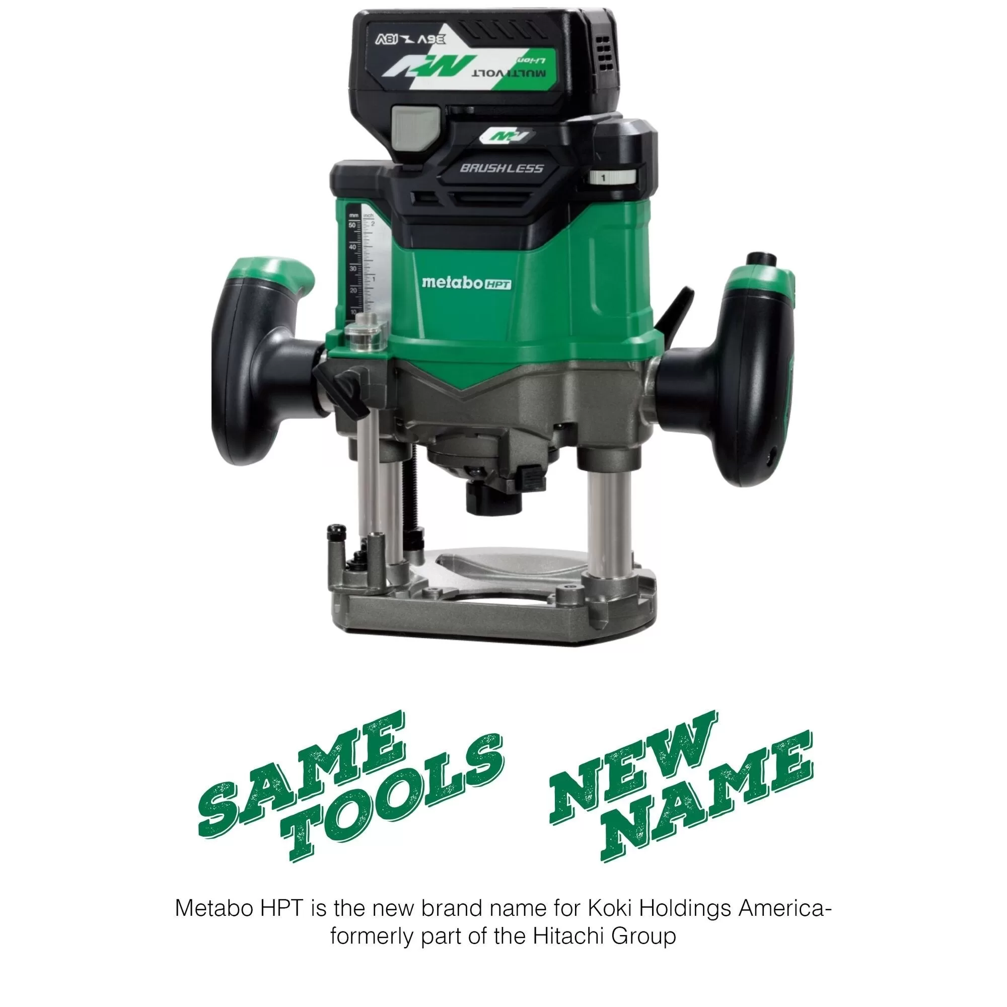 Metabo HPT MultiVolt 1/4-in and 1/2-in 2-HP Variable Speed Brushless Plunge Cordless Router Soft Case (Battery & Charger Included) - Image 14
