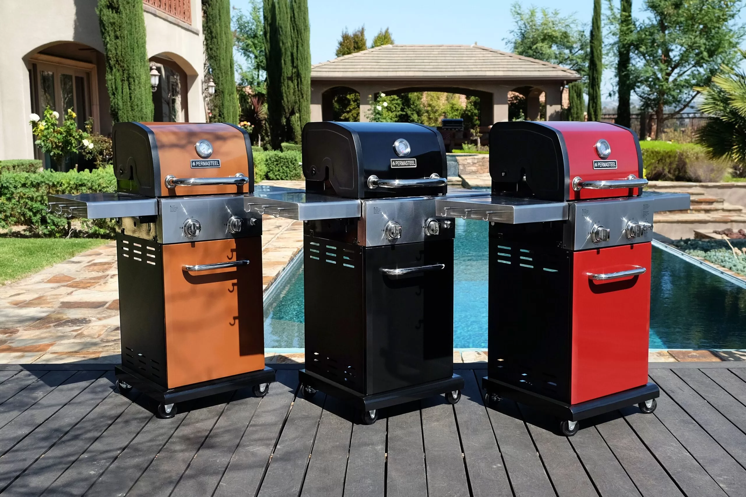 Permasteel Black 2-Burner Liquid Propane Gas Grill - Image 13