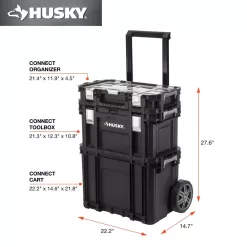 Husky 230381 22 in. Connect Rolling System Tool Box
