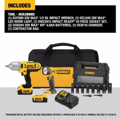 Alternative view of DEWALT DCK289M2 2-Tool 20-Volt Max Power Tool Combo Kit with Soft Case (2-Batteries and charger Included)