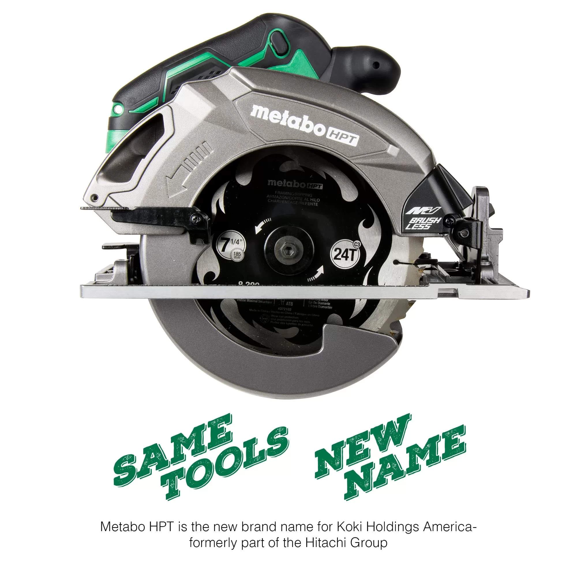 Metabo HPT MultiVolt 36-volt 7-1/4-in Brushless Hybrid Cordless and Corded Circular Saw - Image 15