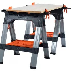 Alternative view of Pony 2-Pack 27-in W x 34.6-in H Steel; Plastic Saw Horse (1200-lb Capacity)