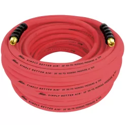 Milton ULR 3/8" ID x 100' (3/8" MNPT) Ultra Lightweight Rubber Hose, Robust, Durable Air Hose for Extreme Environments