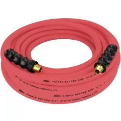 Milton ULR 1/2" ID x 50' (3/8" MNPT) Ultra Lightweight Rubber Hose, Robust, Durable Air Hose for Extreme Environments