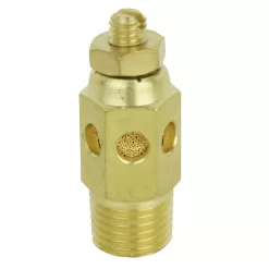 Milton Speed Control Exhaust Muffler, 1/4” MNPT - 40 Micron Sintered Bronze Silencer/Diffuse Air and Noise Reducer - Box of 25