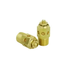 Milton High Flow Speed Control Exhaust Muffler, 3/8” MNPT - 40 Micron Sintered Bronze Silencer/Diffuse Air and Noise Reducer - Box of 10
