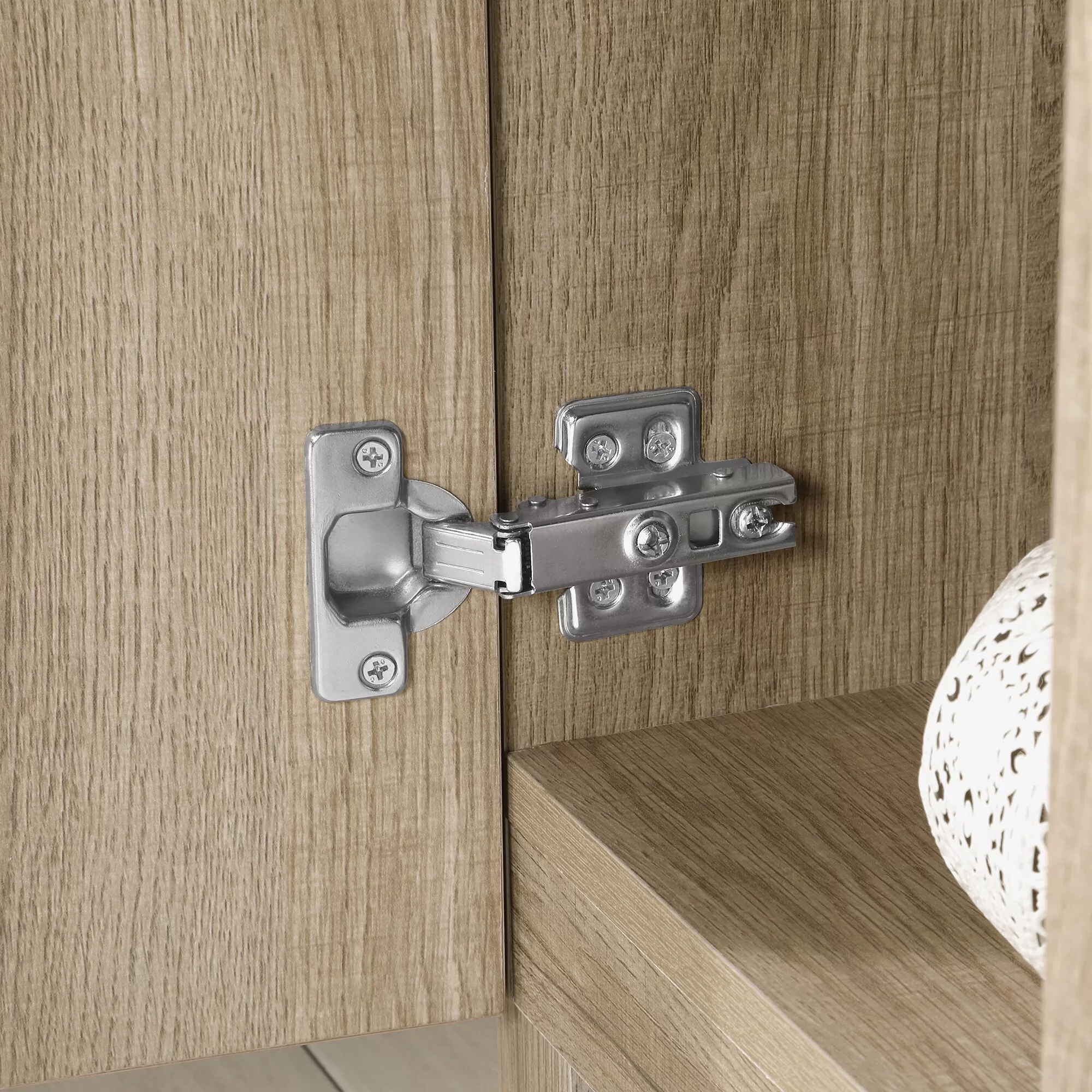 Style Selections Dolton 24-in Natural Oak Undermount Single Sink Bathroom Vanity with White Engineered Stone Top (Mirror Included) - Image 15