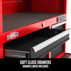 Alternative view of CRAFTSMAN CMST98264RB 2000 Series 26.5-in W x 34-in H 5-Drawer Steel Rolling Tool Cabinet (Red)
