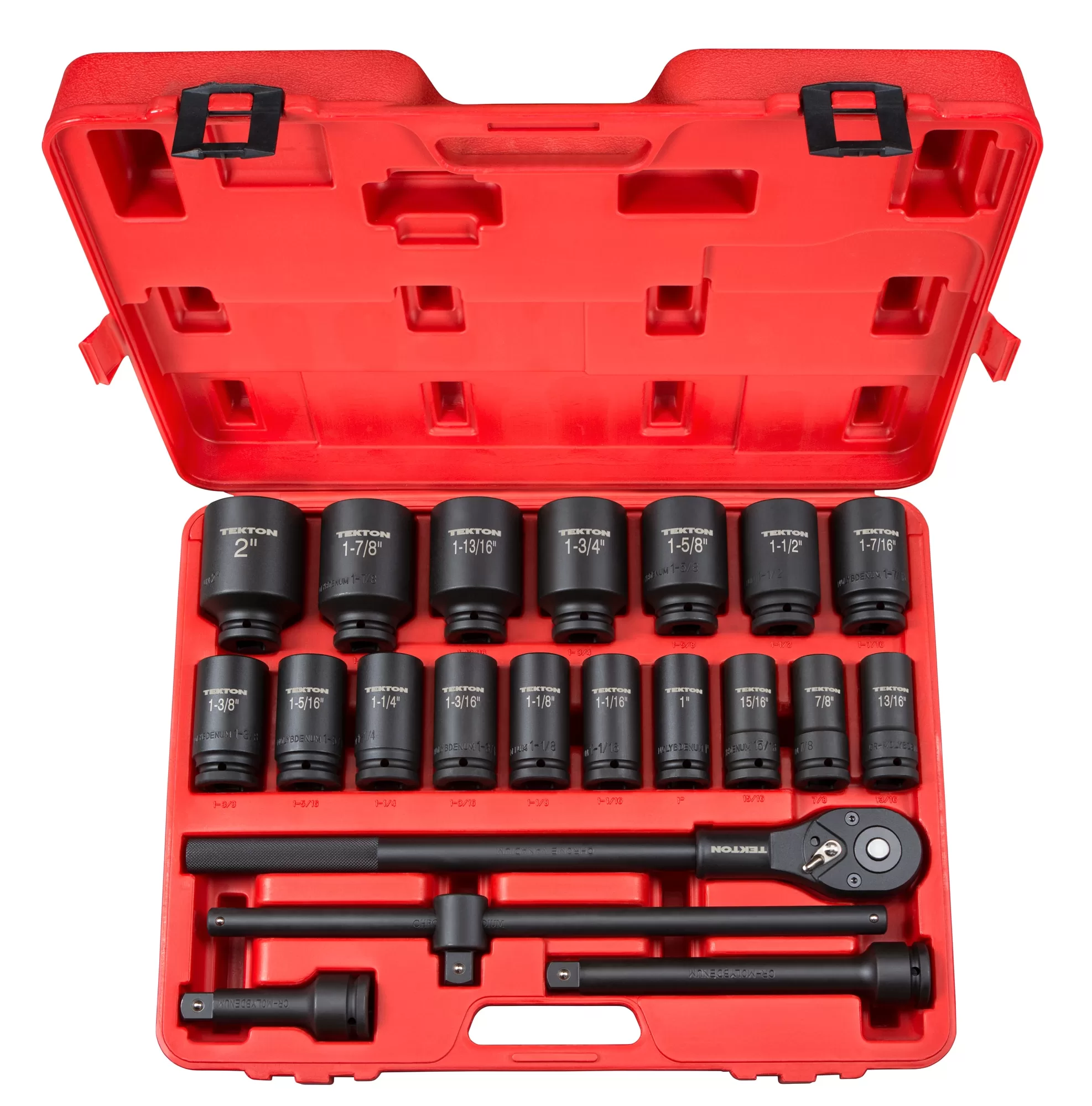 TEKTON 22-Piece Standard (SAE) 3/4-in Drive 6-point Set Deep Socket Set