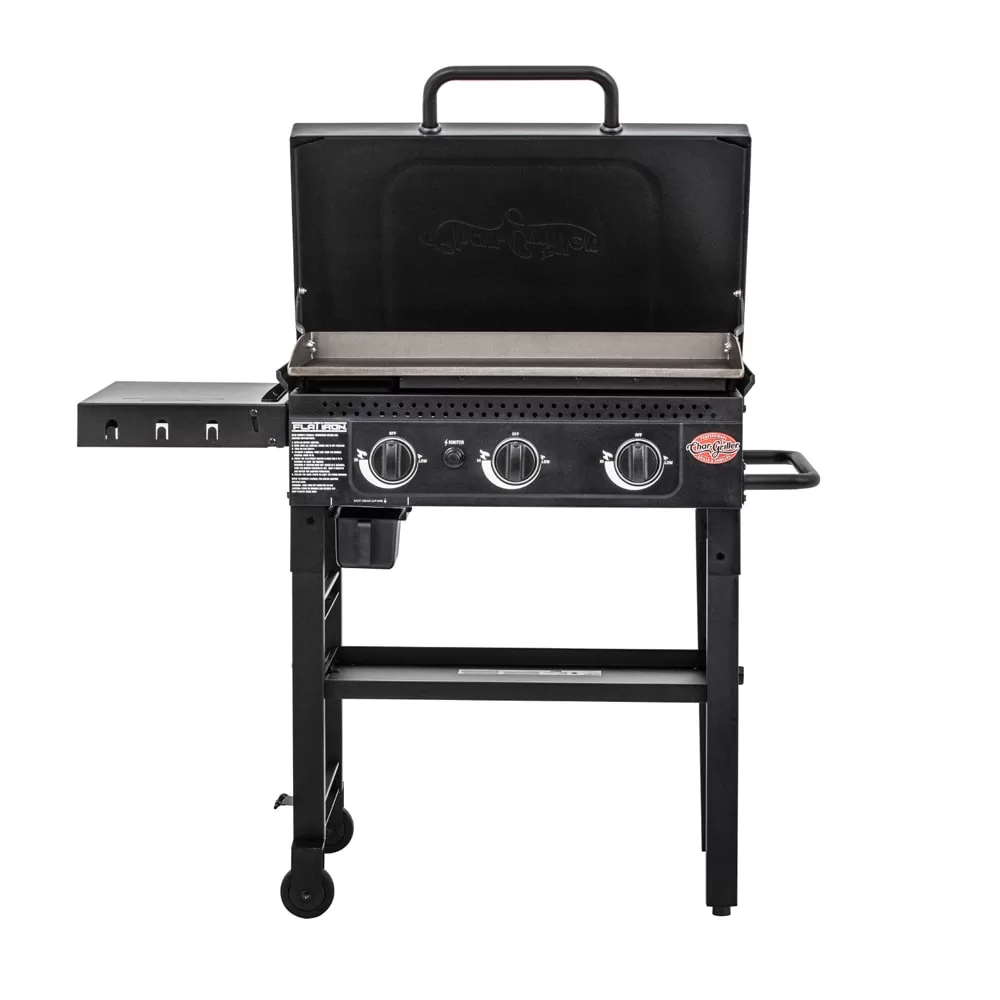 Char-Griller Flat Iron 3-Burner Griddle 3-Burner Liquid Propane Flat Top Grill