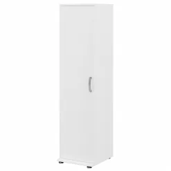 Bush Business Furniture Universal Storage 15.6692-in W x 61.811-in H Wood Composite White Freestanding Utility Storage Cabinet