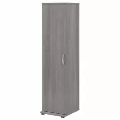 Bush Business Furniture Universal Storage 15.6692-in W x 61.811-in H Wood Composite Platinum Gray Freestanding Utility Storage Cabinet