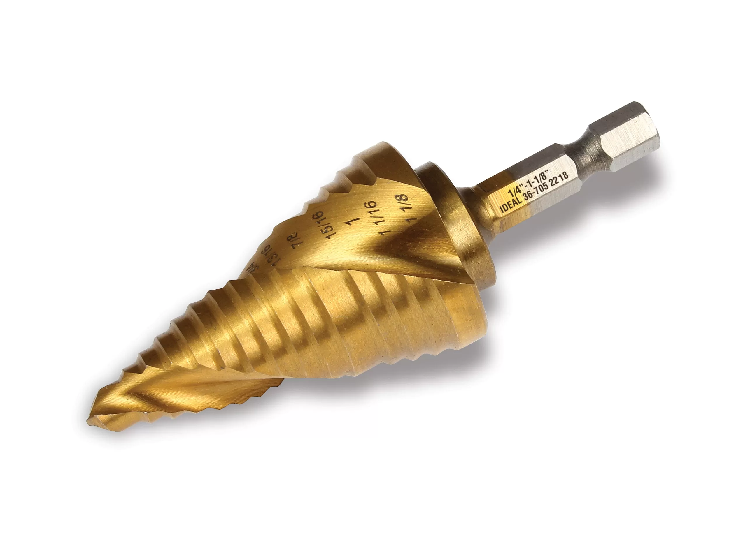 IDEAL 1/4-in Step Drill Bit Set (1/4-in to 1-3/8-in) - Image 8