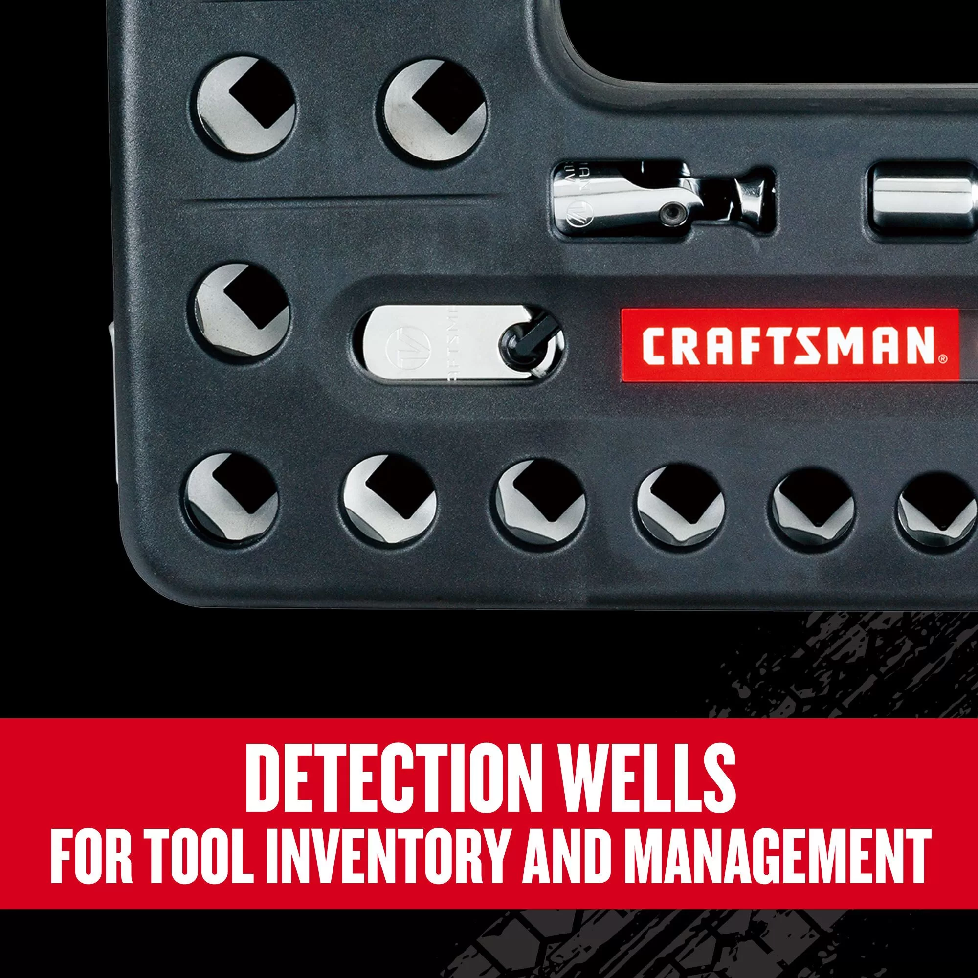 CRAFTSMAN V-Series 21-Piece Standard (SAE) 1/2-in Drive 6-point Set Shallow Socket Set - Image 2