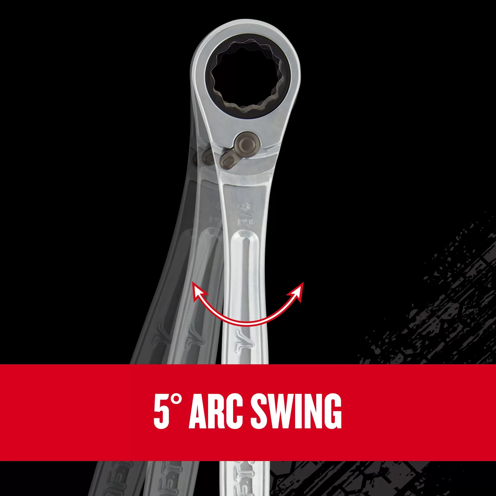 CRAFTSMAN V-Series 7-Piece Set 6-point Standard (SAE) Flexible Head Ratchet Wrench - Image 5