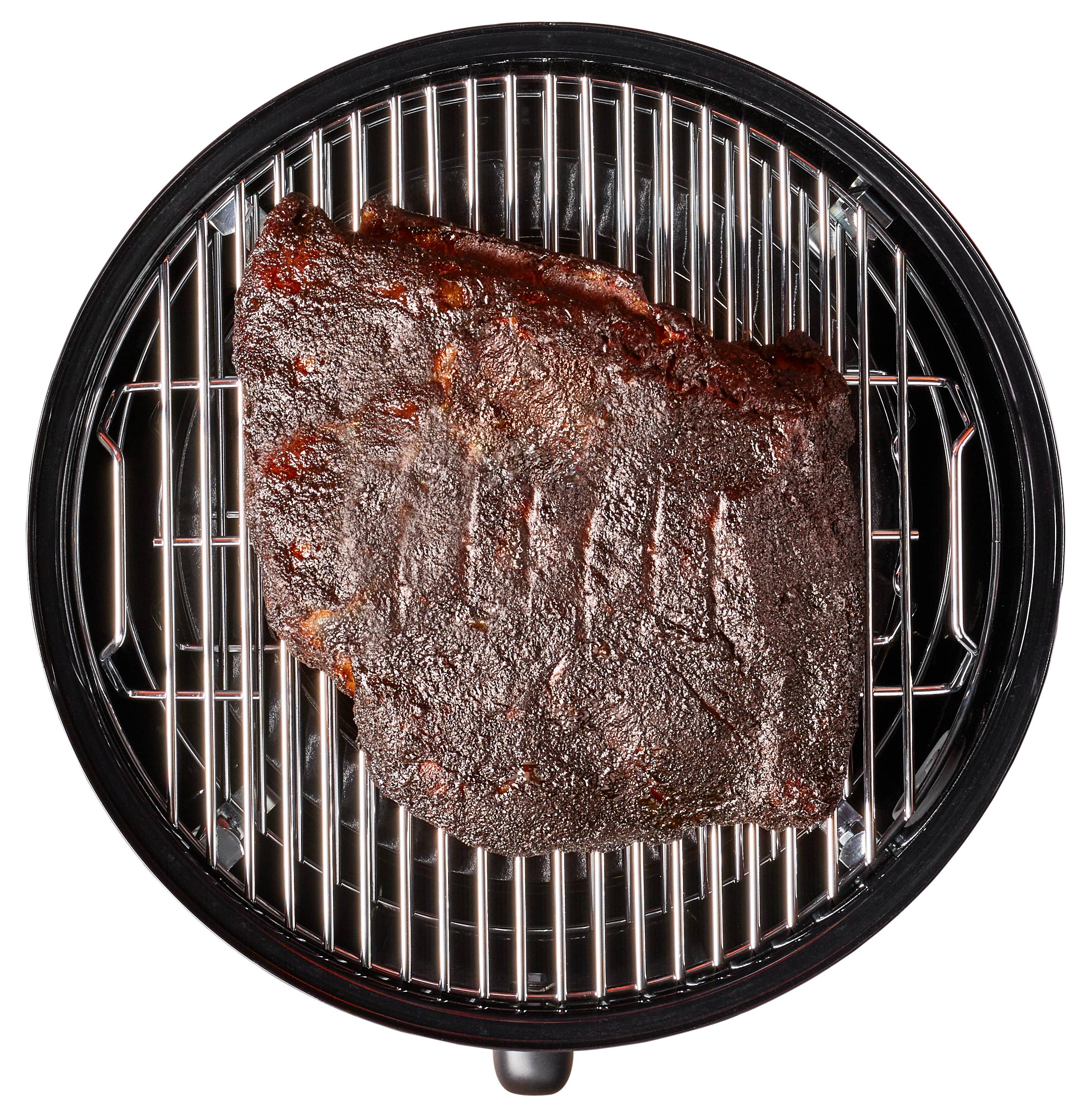 Weber 14-in Smokey Mountain Cooker 286-Sq in Black Porcelain-enamel Vertical Charcoal Smoker - Image 6