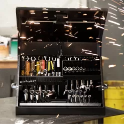 Alternative view of Montezuma 23.375-in W x 14.5-in H-Drawer Steel Tool Chest (Black)