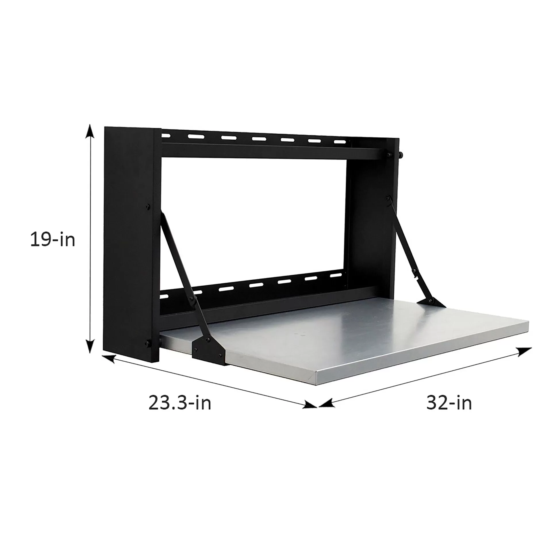 Montezuma 32-in W x Black Steel Work Bench - Image 4