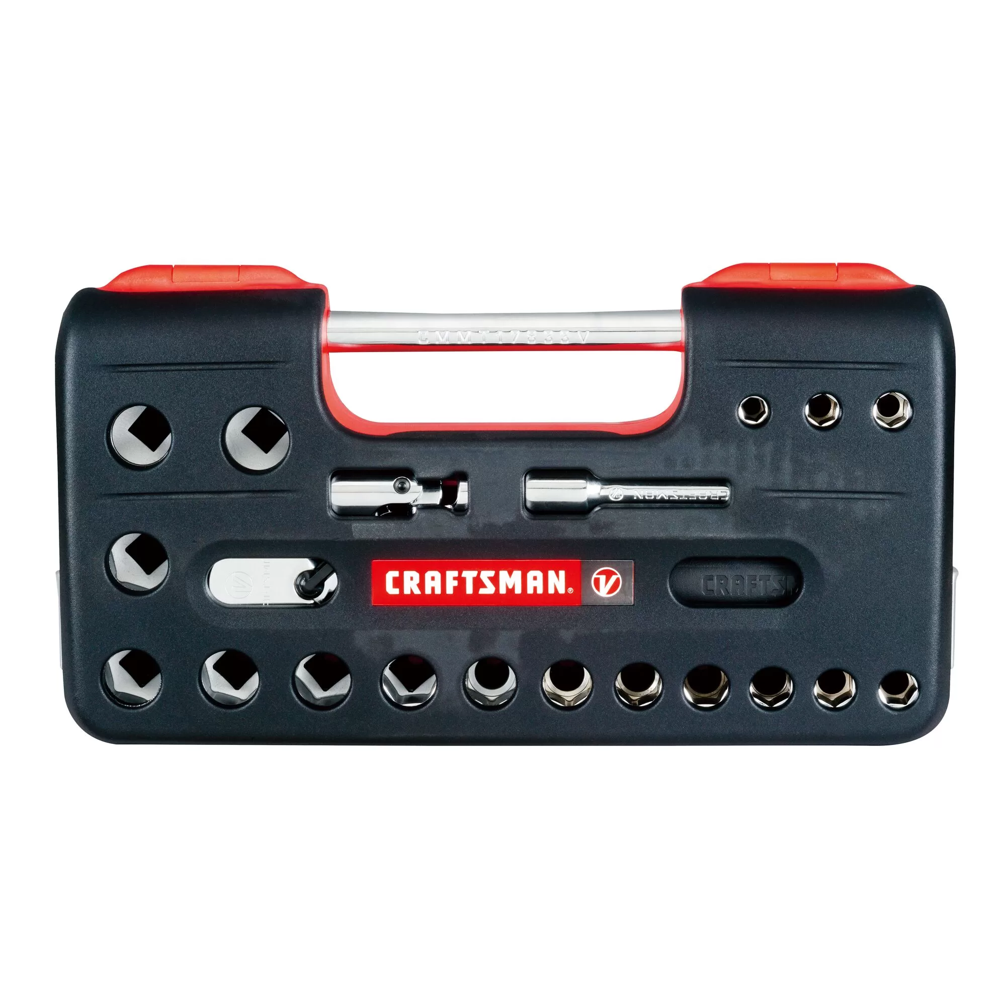 CRAFTSMAN V-Series 21-Piece Metric 1/2-in Drive 6-point Set Shallow Socket Set - Image 8