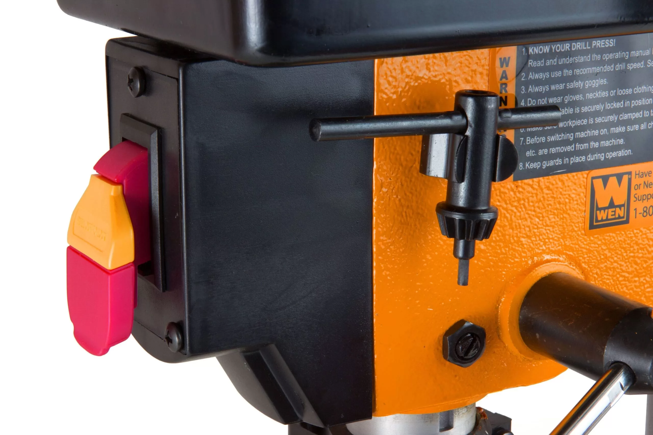 WEN 2.3-Amp 8 in. 5-Speed Cast Iron Benchtop Drill Press with 1/2 in. Chuck Capacity - Image 3